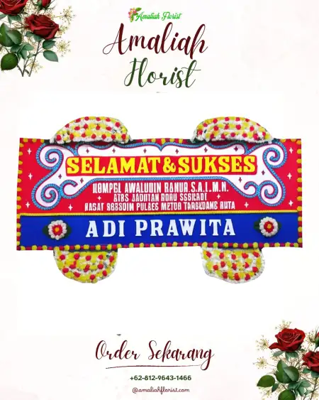 Papan Bunga Ucapan Selamat Maesan